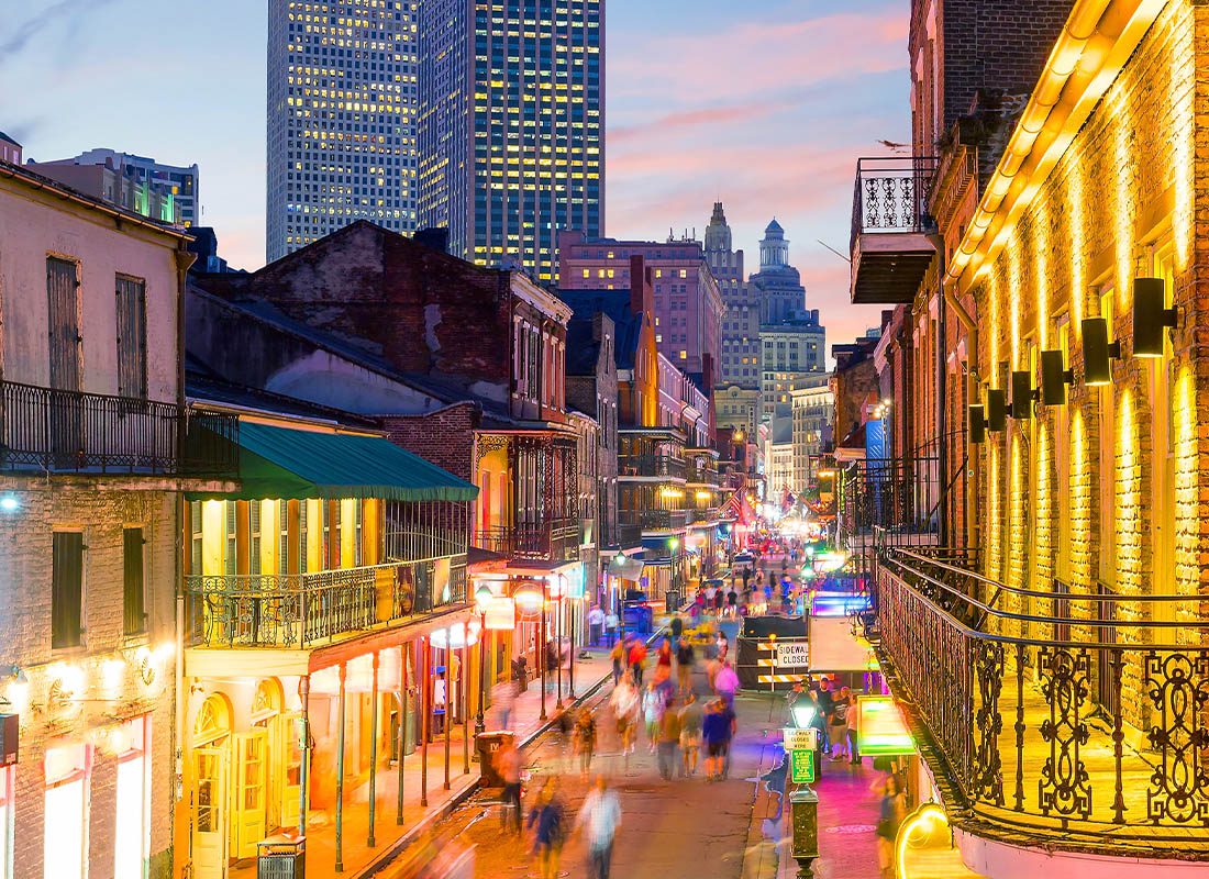 Contact - Pubs and Bars With Neon Lights in the French Quarter, New Orleans